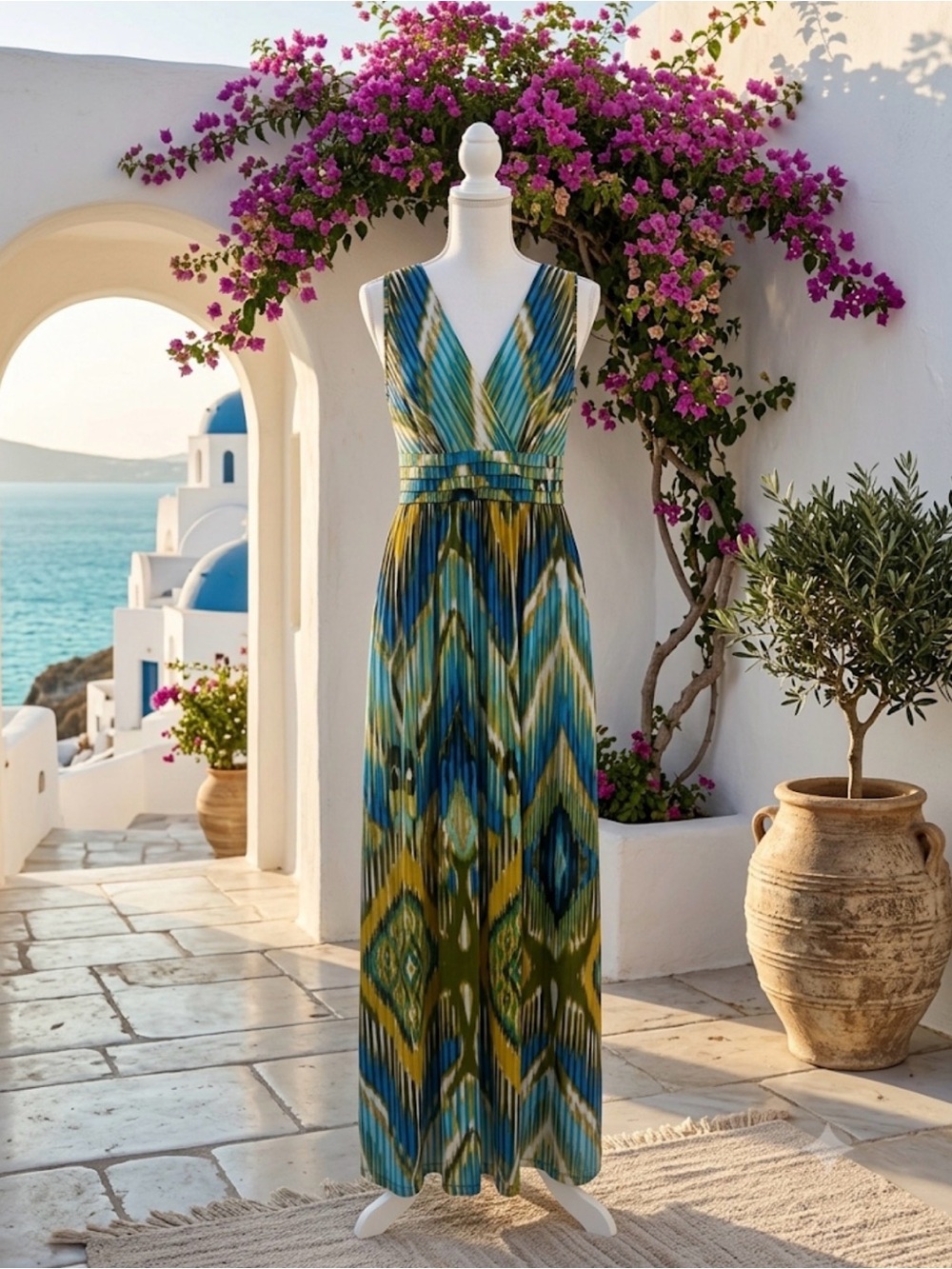 I.N studio geometric print maxi dress